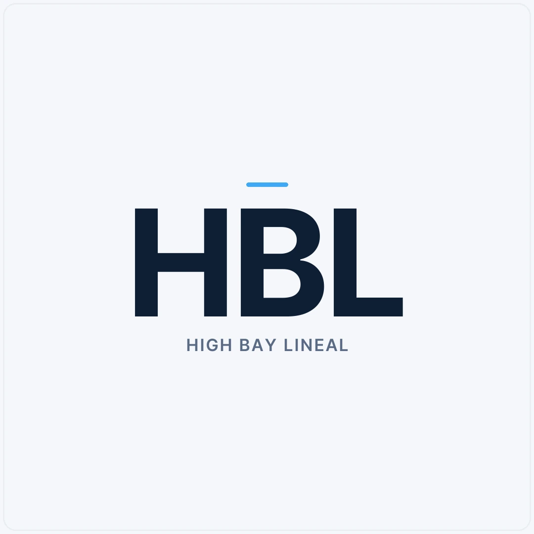 Luminaria lineal LED de alta bahía Carden CL HBL 11 con potencia y temperatura de color seleccionables