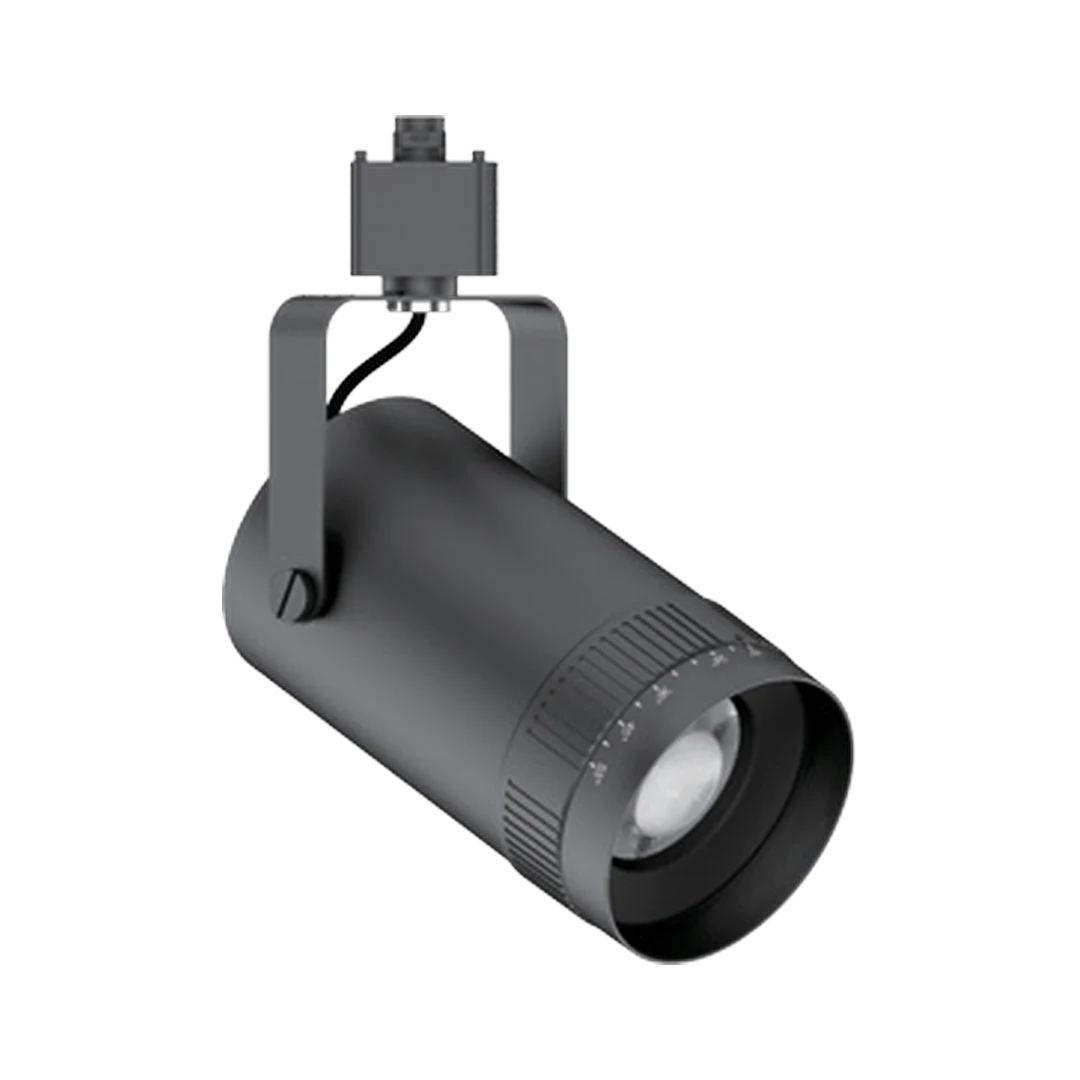 Spot de riel LED de acento Carden CL TL 10 con óptica de zoom orientable