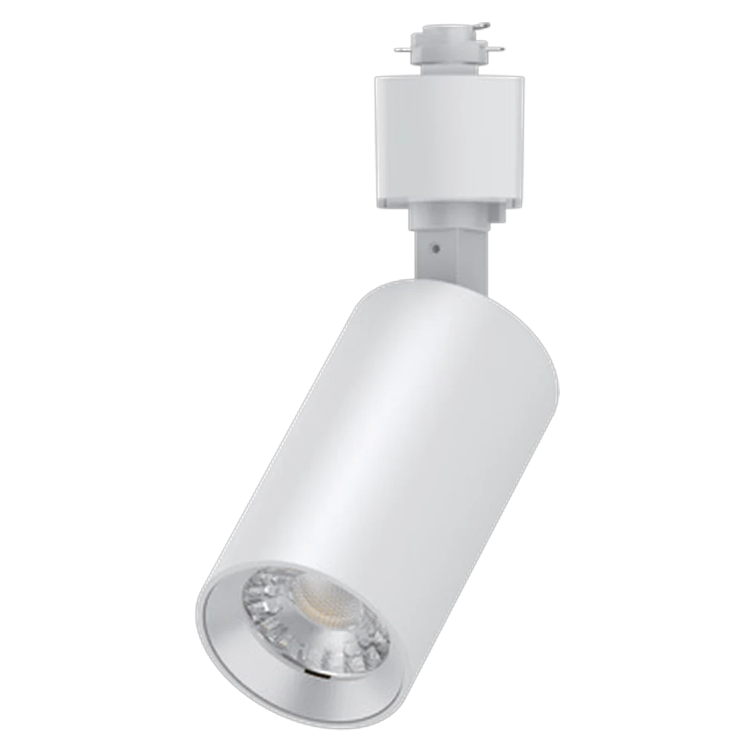 Spot de acento LED Carden CL TL 14 orientable para riel sobre vitrina y obra de arte